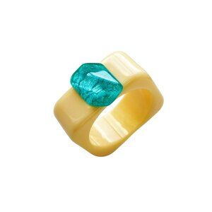 Smilla Brav Recycled Resin Ring in Vanilla